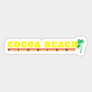 Cocoa Beach Rainbow Sticker